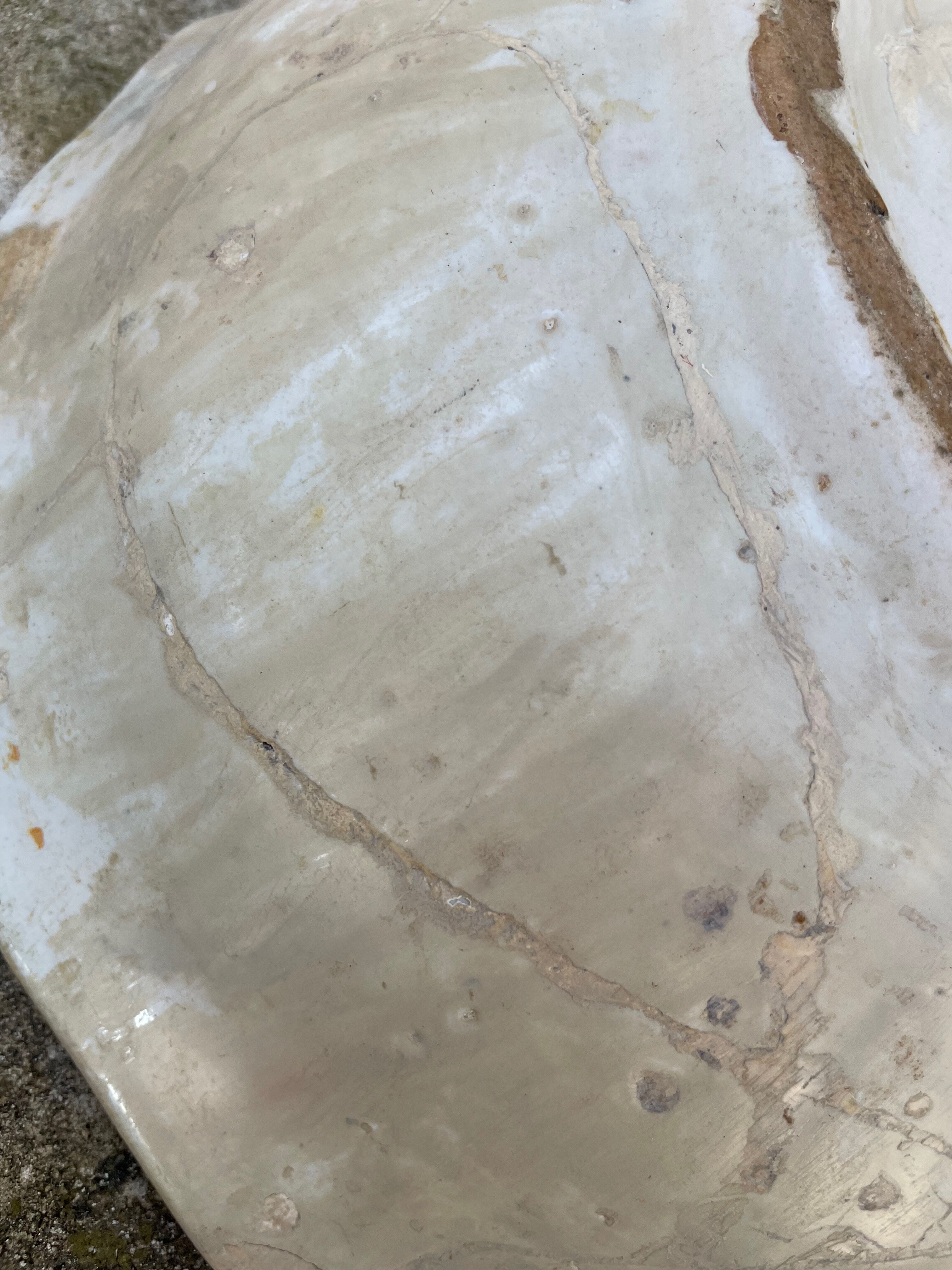 Antique dish with deer pattern