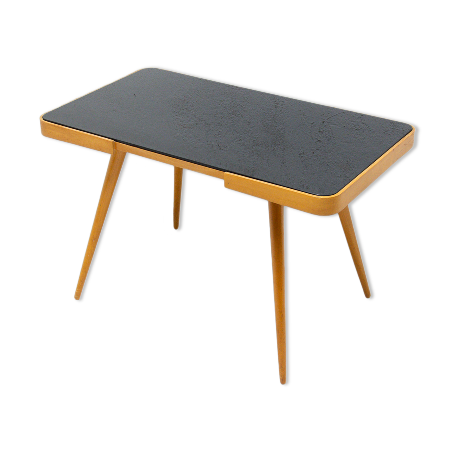 Mid century opaxite glass coffee table, 1960´s, Czechoslovakia