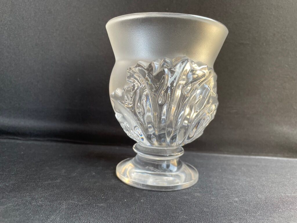 Vase signed Lalique France Saint Cloud model