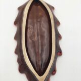 Glazed earthenware cup, signed Vallauris, France 1960s