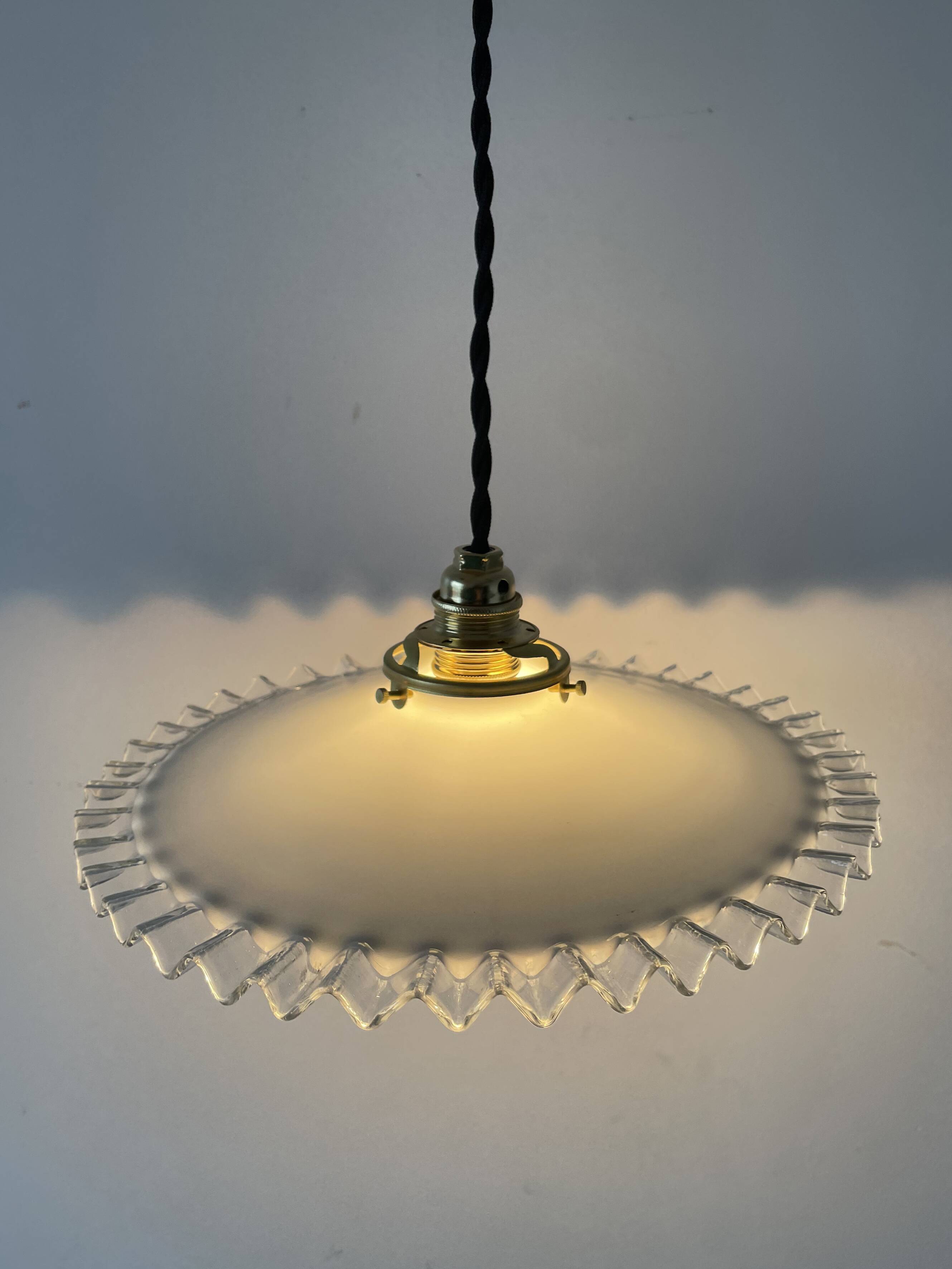 Old opaline pendant light