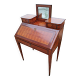 Bureau secrétaire ancien en marqueterie style Louis XVI