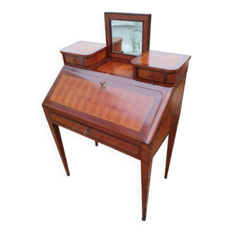 Antique Louis XVI style marquetry secretary desk