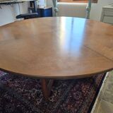 Table de jeu Henredon avec motif de toile d'araignée sur le dessus