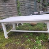 White farm table