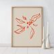 Botanical illustration giclee print, 50x70