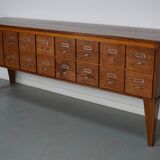 Buffet, meuble d'apothicaire en chêne, Pays-Bas années 1950