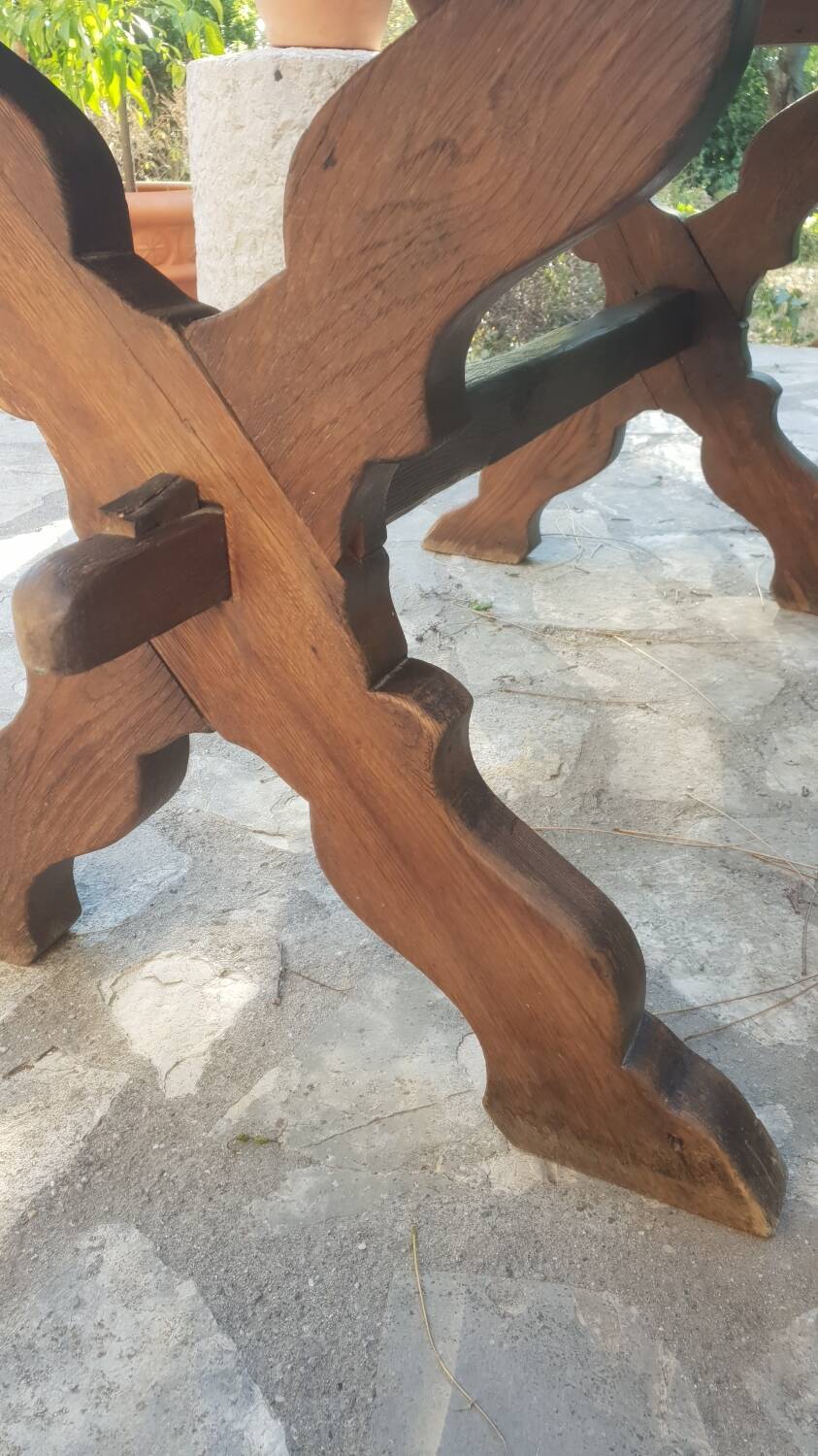 Antique oak farmhouse table