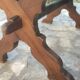Antique oak farmhouse table