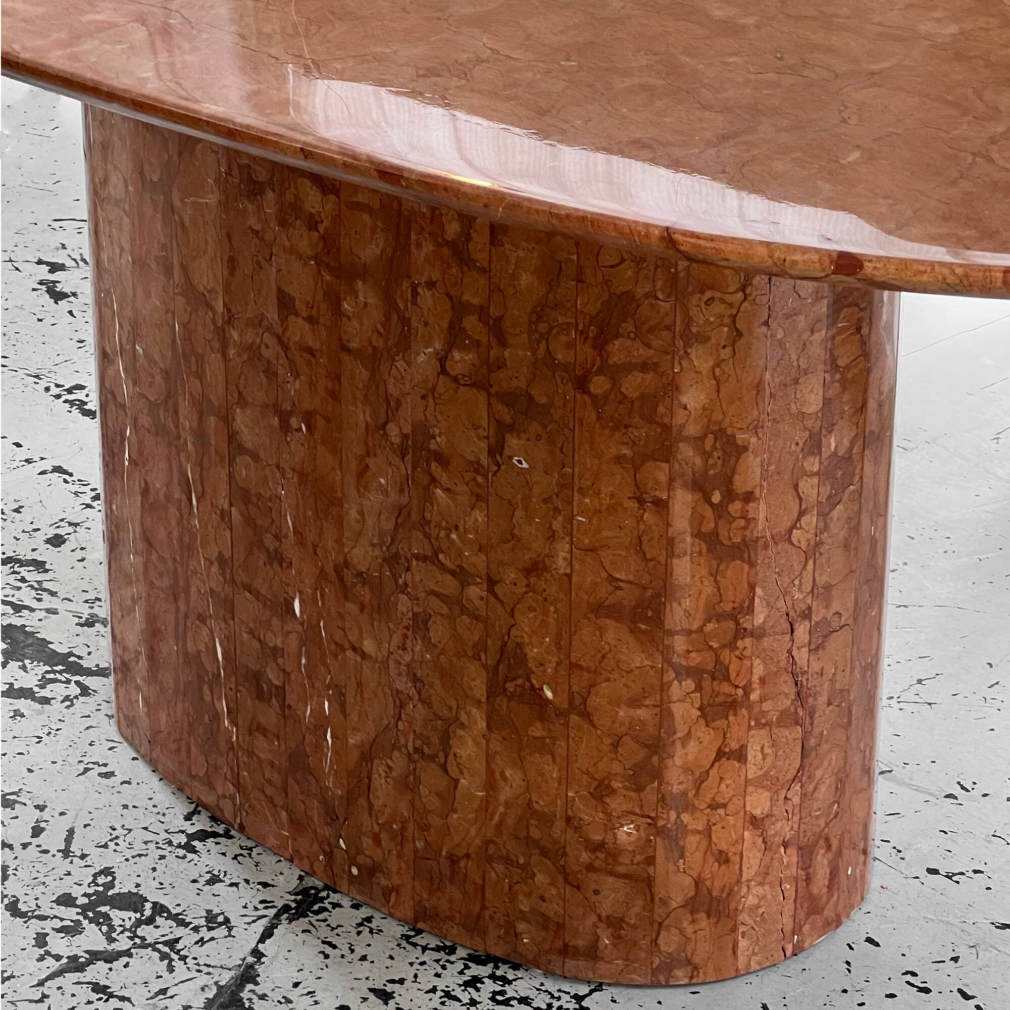 Dining table in vintage alicante red marble
