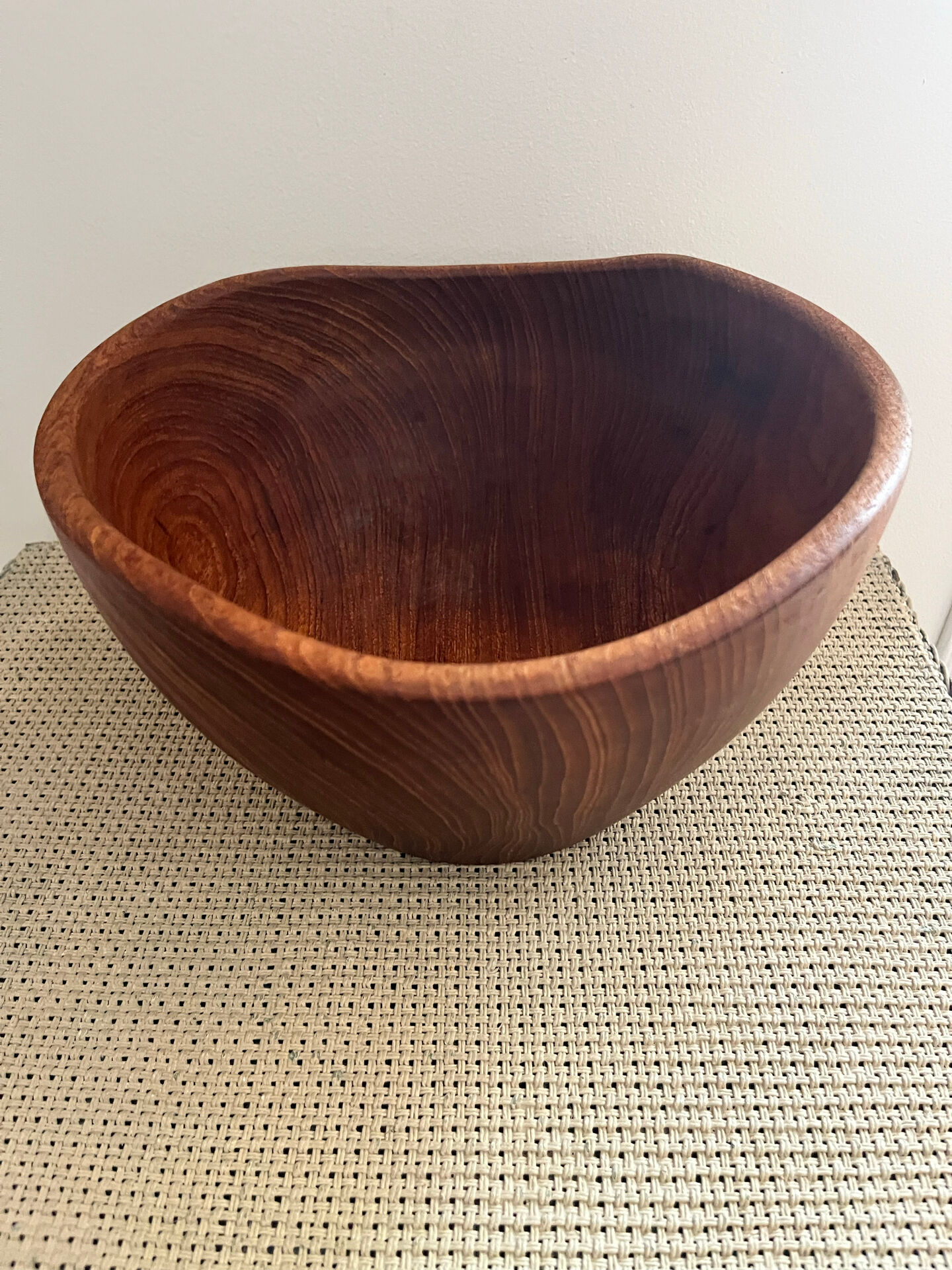 Wooden salad bowl