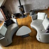 Roche Bobois "Tangram" leather sofa