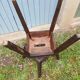 2 antique wooden workshop stools