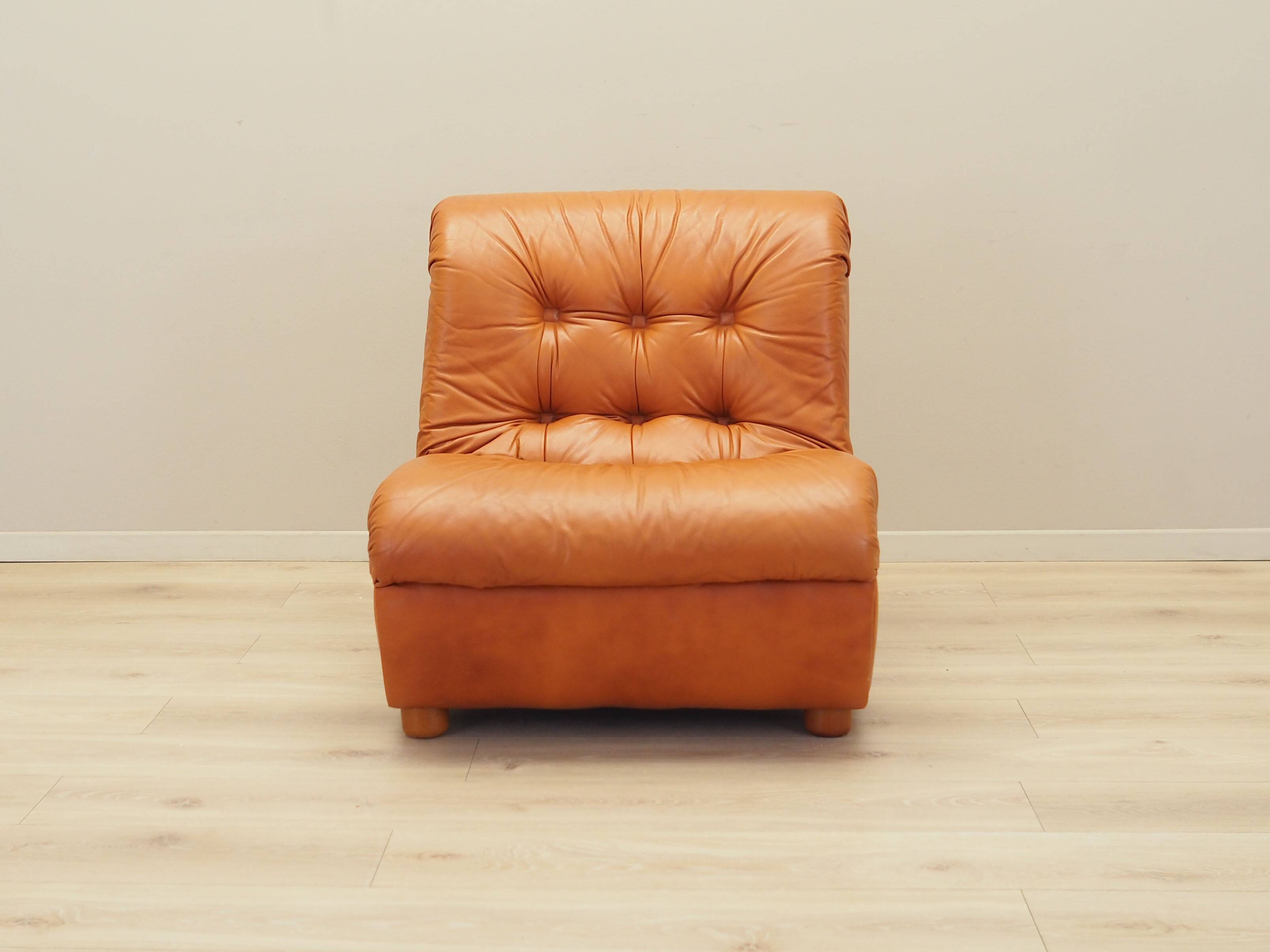 Red armchair, Italian design, 1970s, production: Italy