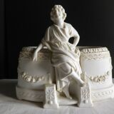 Pair of biscuit table planters