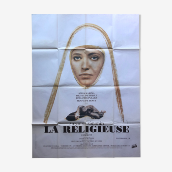 Affiche cinéma originale "La regilieuse" Anna Karina