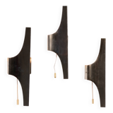 Mid-Century Silver Wall Lamp by Wilhelm Braun Feldweg – Doria Leuchten, Ger