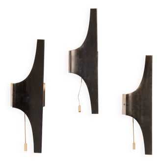 Mid-Century Silver Wall Lamp by Wilhelm Braun Feldweg – Doria Leuchten, Ger