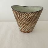 Ovoid designer ceramic vase Signed D&B Hohr Gesgesch