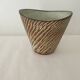 Vase ovoide en ceramique design Signé D&B Hohr Gesgesch