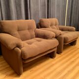 Pair of Coronado armchairs, designed by Tobia Scarpa, C&B Italia, 1960s