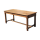Wood farmhouse table, antique wood table, dining table, table with drawer, kitchen, countryside