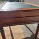 Desk, leather tray