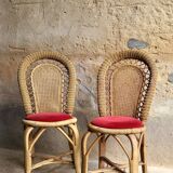 60s rattan chair (*2)