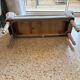 Wood and fabric bench