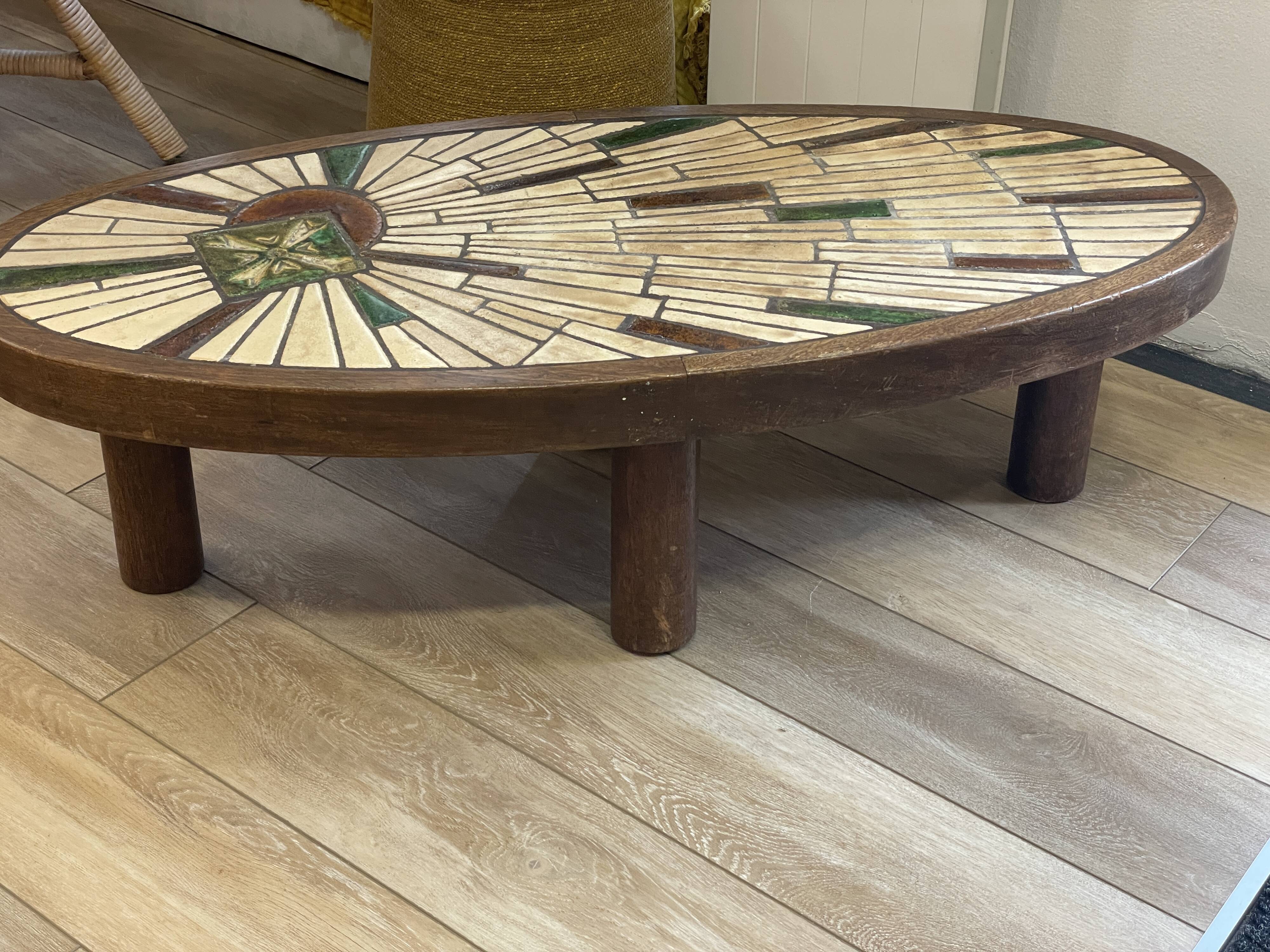 Coffee table in taste of vallauris