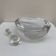 Large glass crystal ashtray by Art Vannes France