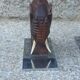 Pair of Art Deco elephant bookends in rosewood with chrome base.