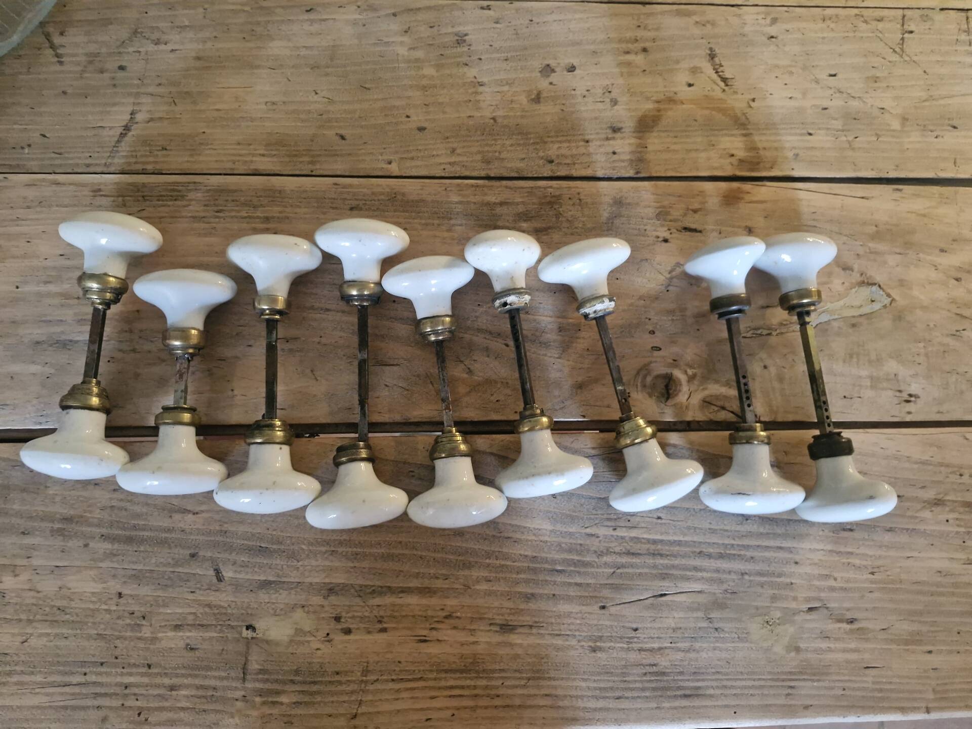 Lot of 9 ceramic handles