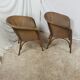 Paire de fauteuil Lloyd Loom doré