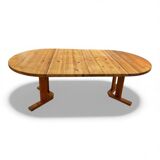 Extendable dining table in pine, Rainer Daumiller style.