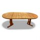 Extendable dining table in pine, Rainer Daumiller style.