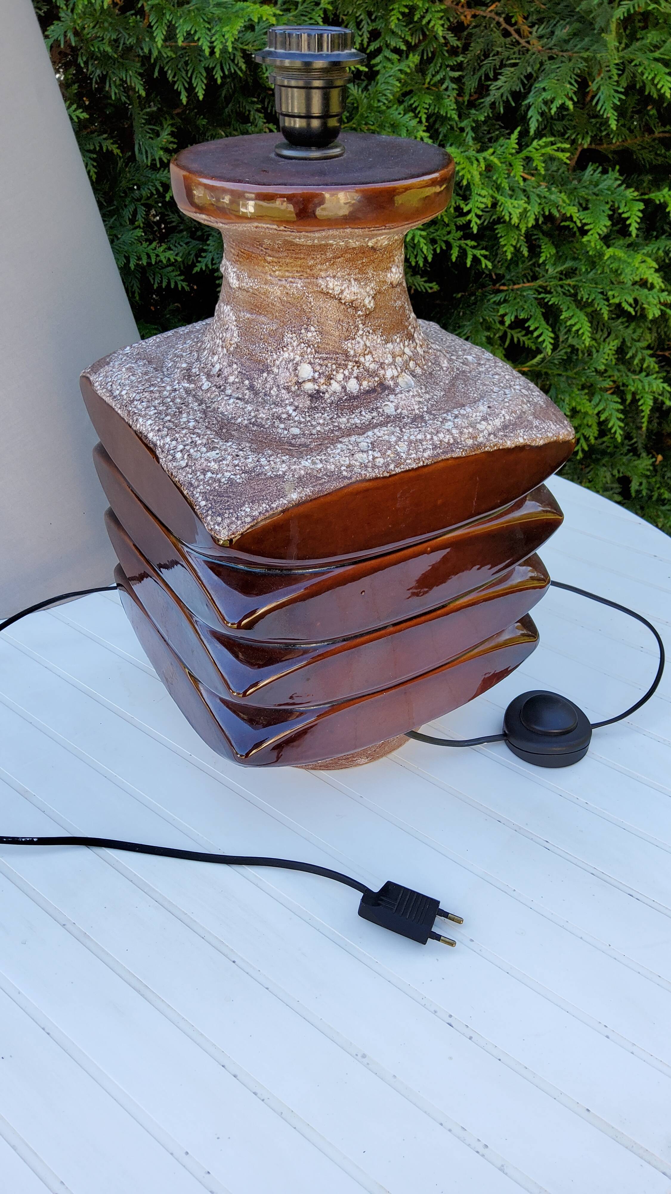 Lamp from the 70s ceramic from vallauris