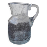 Bubble glass pitcher