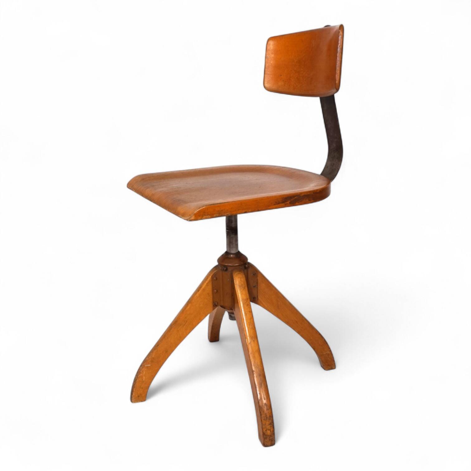 Ama Elastic office chair, Bauhaus style, 1950