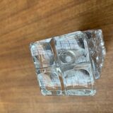 Vintage German Lead Crystal Block Vase, 1970s