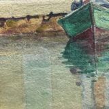 Old painting, Marine, signed Marie (1880-1977)