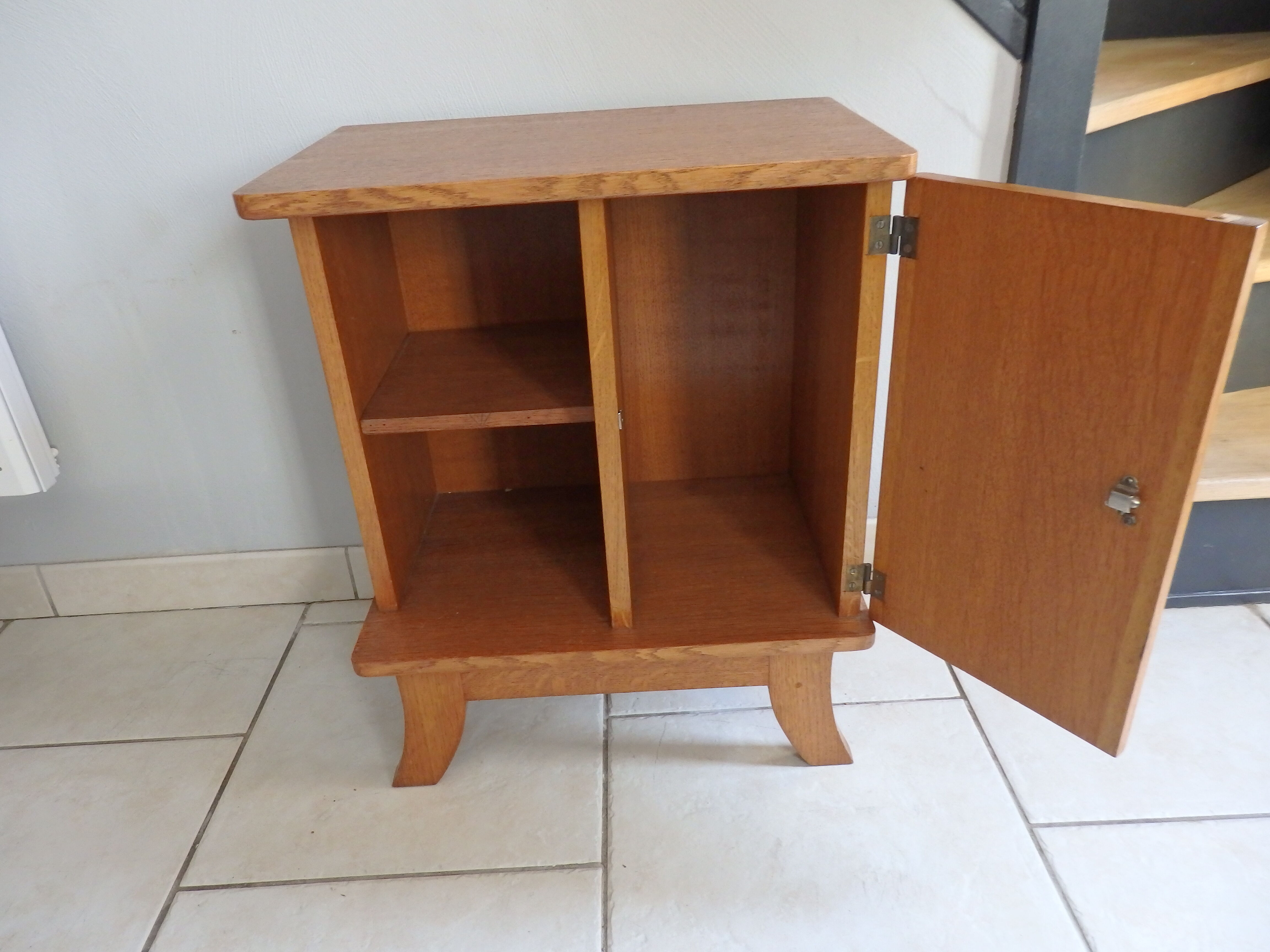 Vintage bedside table year 50 60 Scandinavian