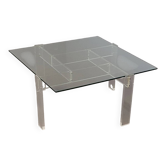 Vintage coffee table made by de Swart. Made of acrylic glass with a glass top