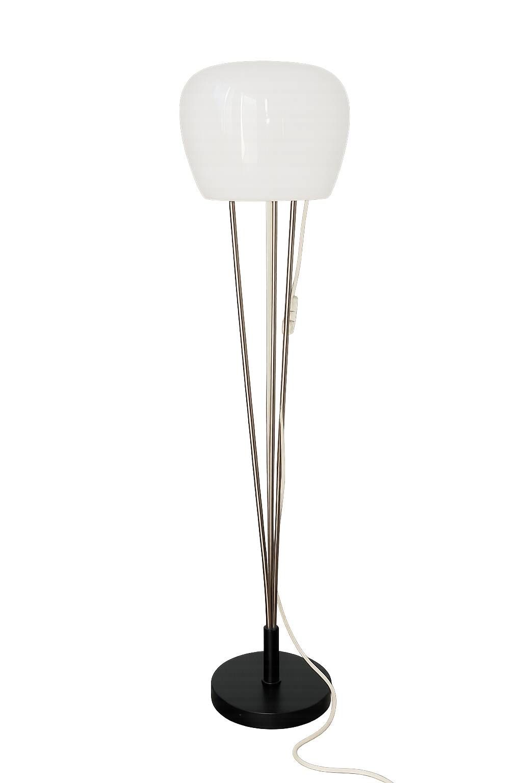 A. Gałęcki floor lamp, Poland, 1970s, metal and glass, vintage