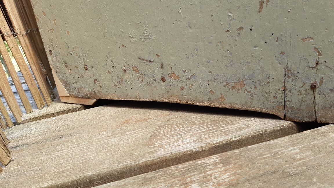 Parisian buffet green patina