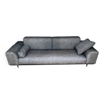 Canapé 3 places en tissu gris