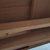 Varnished wooden table from the 1960s.