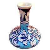 Ceramic vase with floral decoration Height: 100mm Diameter (at the neck): 30mm In