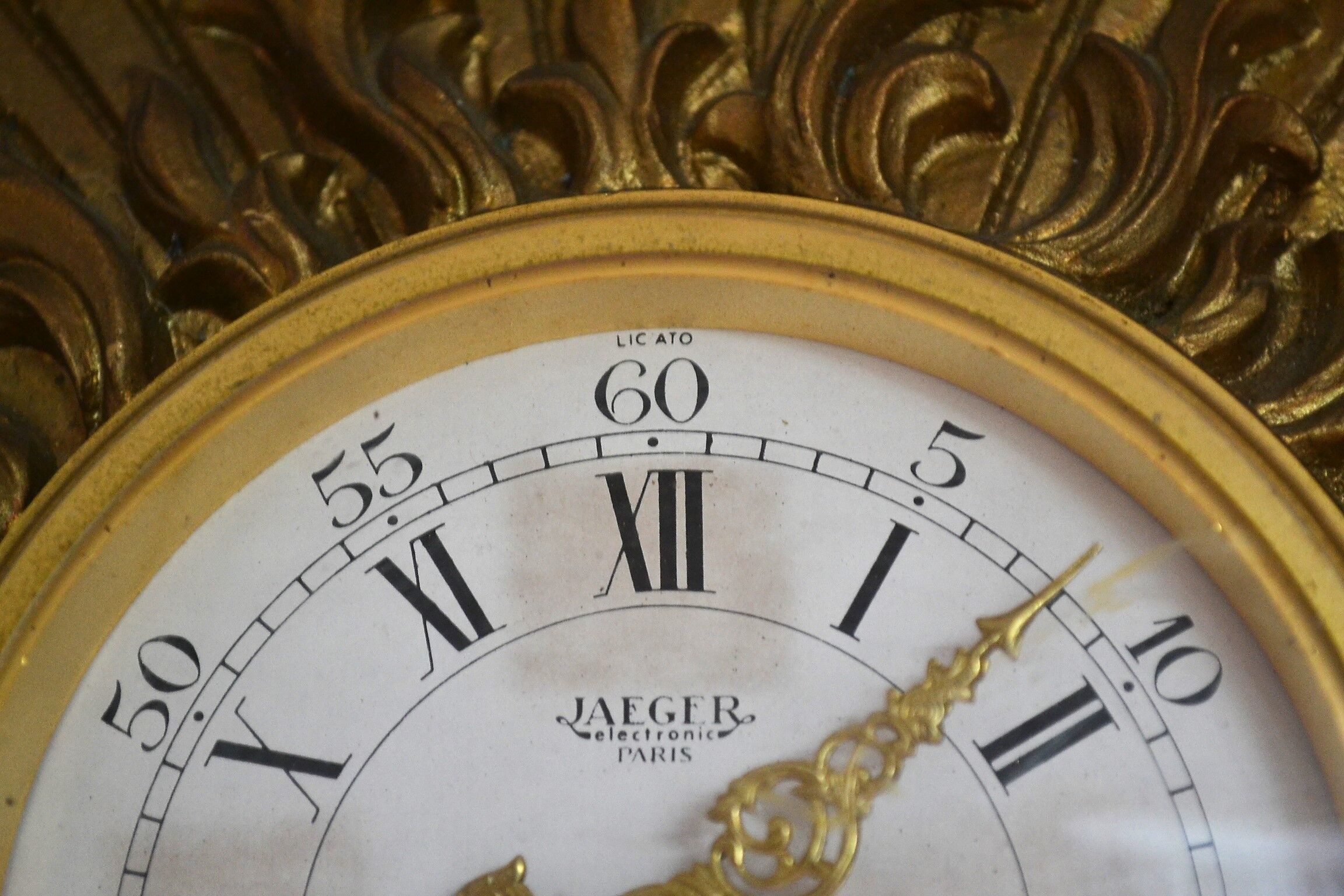 Jaeger Paris 1950's sun wall clock