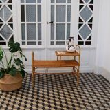 Vintage rattan bench